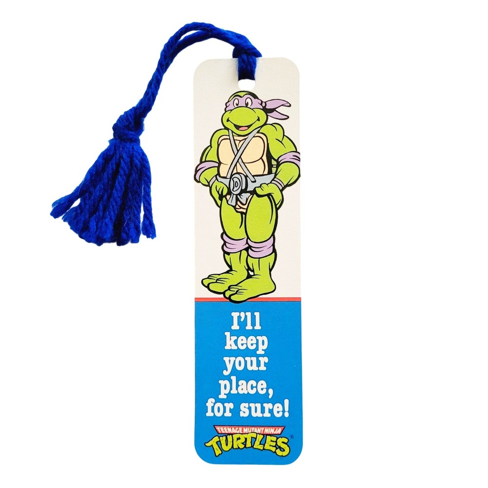 Vintage 90s TMNT Donatello Bookmark Mutant Ninja Turtles USA 1990 Antioch H-1432